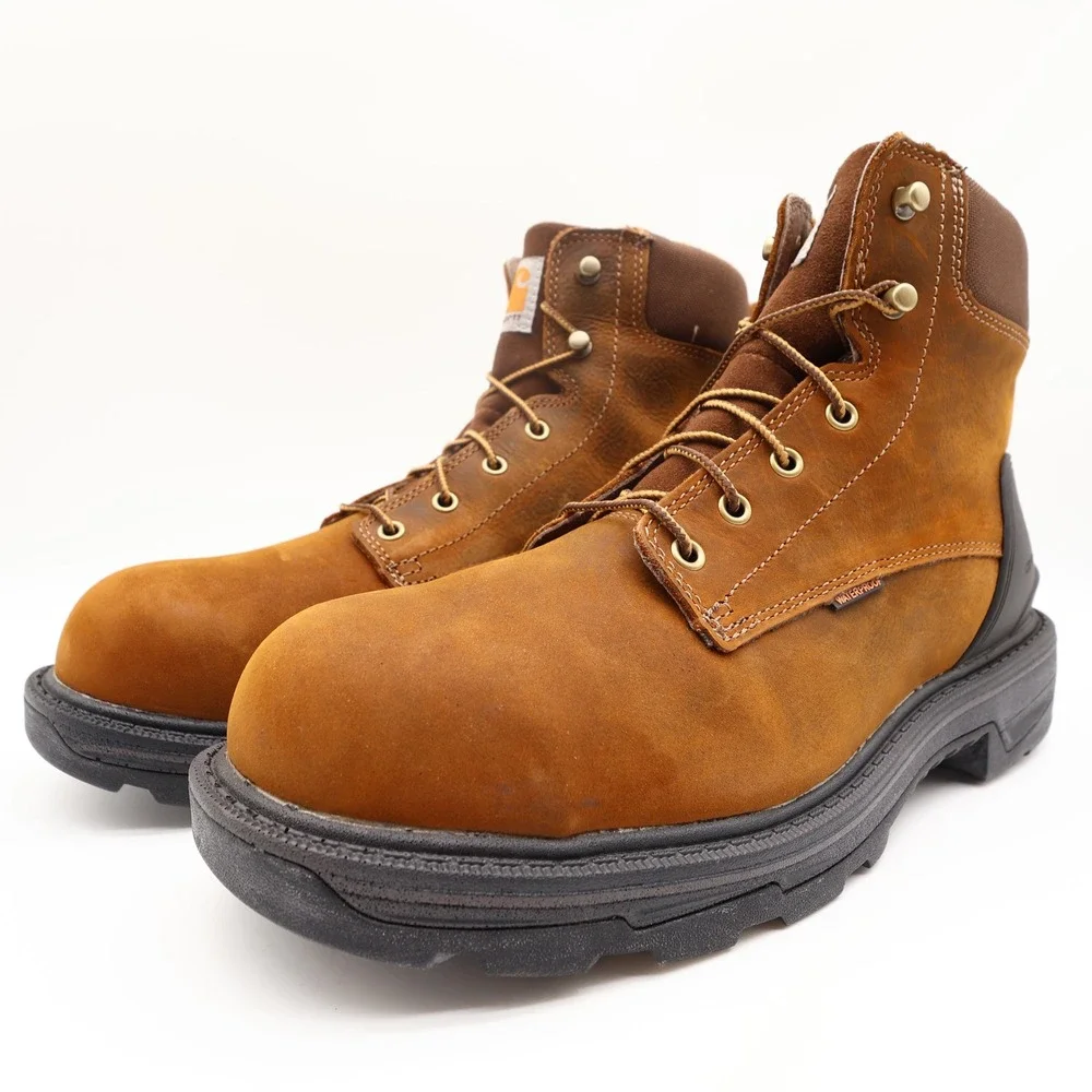 Carhartt Modern Ironwood Work Boots Mens 12 M Brown Leather Alloy Toe NWT